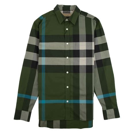 green burberry shirt men's|Burberry men's shirt on sale.